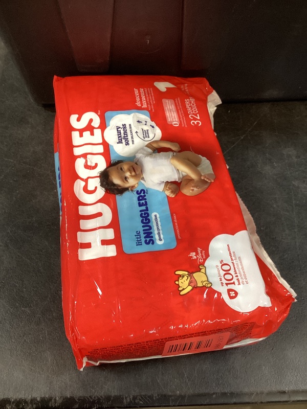 Photo 1 of Huggies Little Snugglers Diapers Size 1, 32 Count