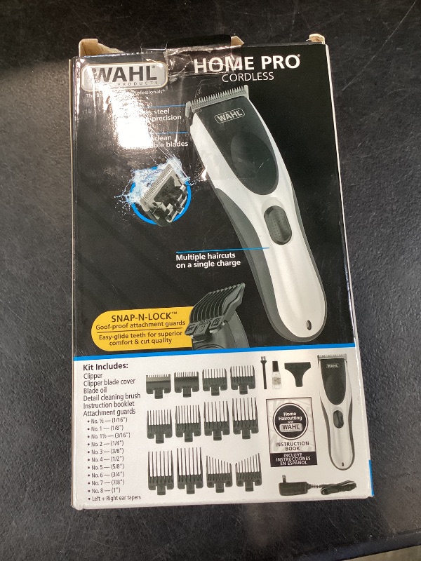 Photo 1 of Wahl Clipper Home Pro Cordless Rechargeable Hair Clippers for Men