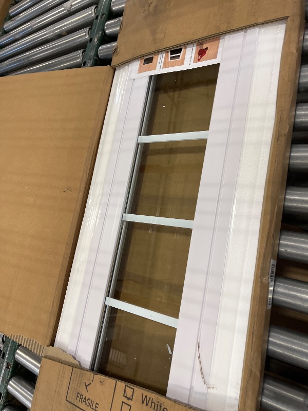 View 2 of NeatiEase Vinyl Transom Window, 10" x 48", White