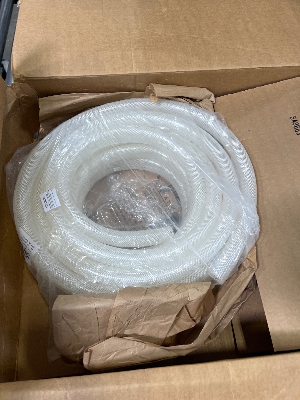 Photo 1 of DAVCO Braided Clear Vinyl Tubing - 1" ID x 50ft