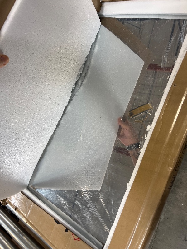 Photo 1 of GOLOMO 28x32 Inch Silver Framed Wall Mirror