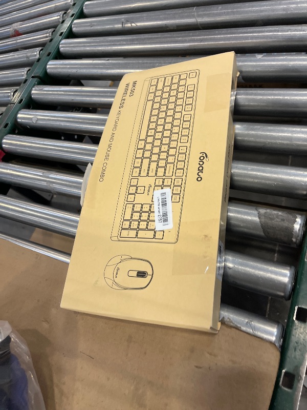 View 2 of FOPATO Wireless Keyboard and Mouse Combo - Pink