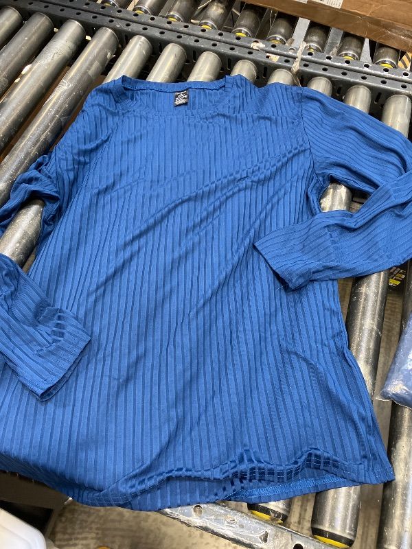 Photo 1 of Lenpel Womens Long Sleeve Sweaters Ribbed Knit Crew Neck Basic Pullover Casual Loose Fit Solid Color Warm Tops Fall Clothes size xl
