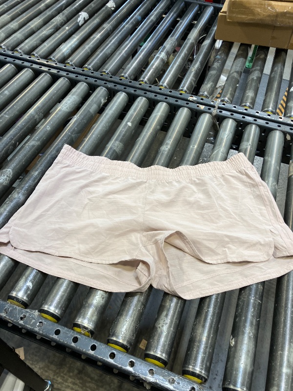 View 2 of Adidas Womens XXL Aeroready Pacer Short Tan Lightweight Workout
