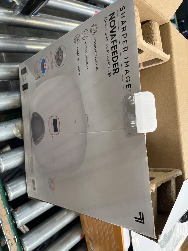 Photo 1 of Sharper Image Wireless Automatic Cat Feeder, 6-Meal Timer with 2 Ice Packs