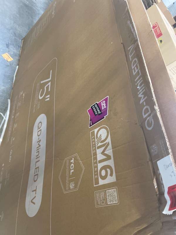 Photo 1 of TCL 75 Inch Class QM6K Series | Mini LED QLED 4K HDR | 75QM6K, Latest Model | 120HZ-144HZ High Brightness Smart Google TV Dolby Atmos Onkyo Audio | Voice Remote Alexa Gaming Streaming Television