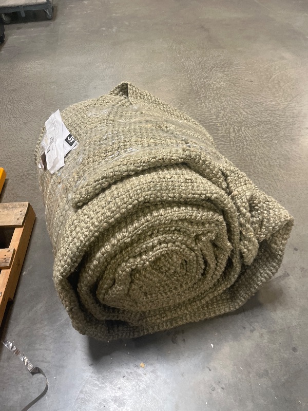 Photo 1 of JONATHAN Y Pata Hand Woven Chunky Jute Gray Indoor Area Rug, 12x18, Bohemian, Rustic, Cottage, Easy-Cleaning for Living Room, Bedroom, Kitchen, Non-Shedding (NRF102C-18)