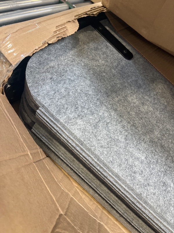 Photo 1 of Natwind 5-Panel Portable Room Divider, 123'' x 71'' Office Partition,Grey