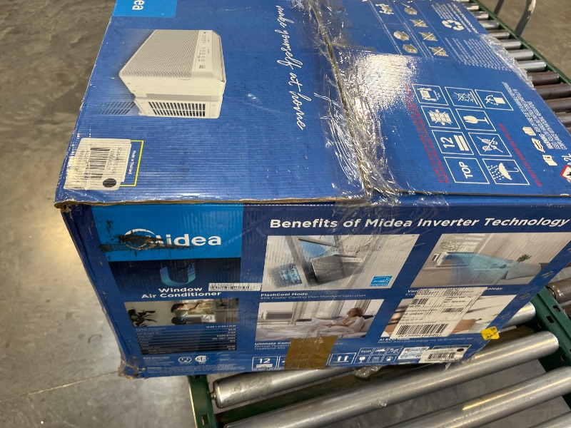 Photo 1 of Midea 8,000 BTU U Shaped Smart Inverter Window Air Conditioner - Cools 350 Sq Ft, Ultra Quiet with Open Window Flexibility - Alexa/Google Assistant Compatible - 37% Energy Savings, Remote (Updated)