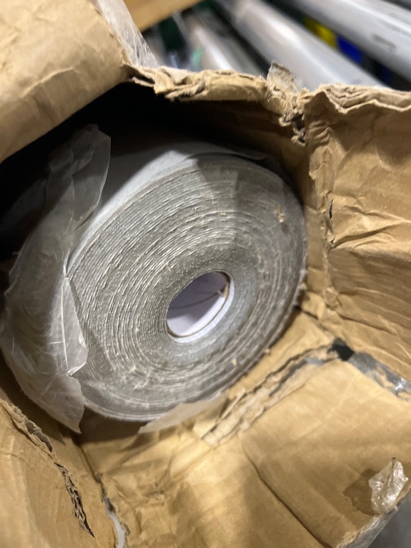 View 3 of Oxdigi Vinyl Flooring Roll 107 sq.ft | 3'4"W x 32'10"L, PVC Leather-Like Linoleum Floor Covering, Waterproof Durable Heavy Vinyl, Easy to Install with Tape, Removable- No Adhesive Backing, Grey Oak