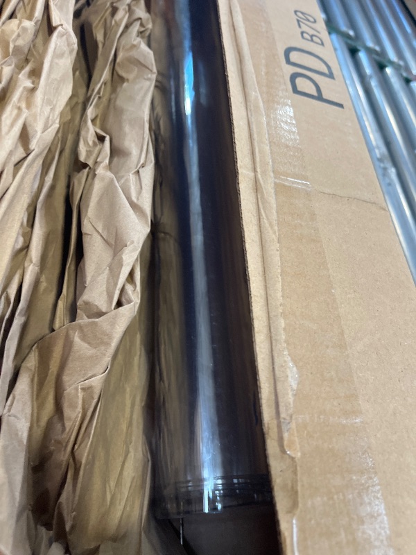 Photo 1 of Royhom Clear Table Protector 24 x 72 Inch, 1.5mm Plastic Table Cover