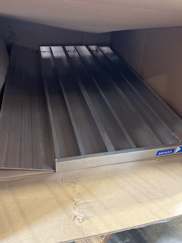 Photo 1 of UOKRR Aluminum Threshold Ramp - 24" W x 36" L, 1.6"-4.7" Rise