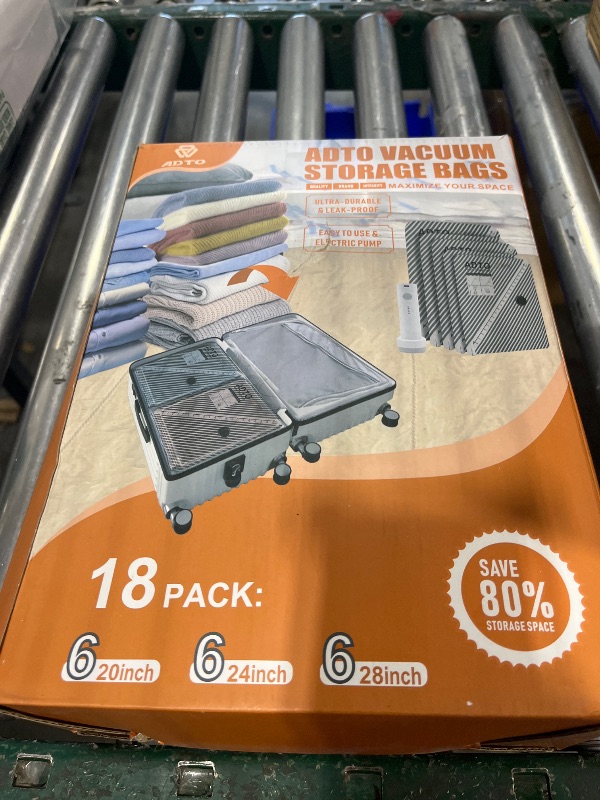 Photo 1 of ADTO 18 Pack Travel Vacuum Storage Bags with Electric Pump