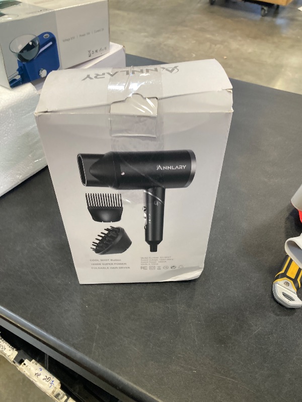 Photo 1 of ANNLARY Hair Dryer with Comb and Diffuser, 1800W Blow Dryer