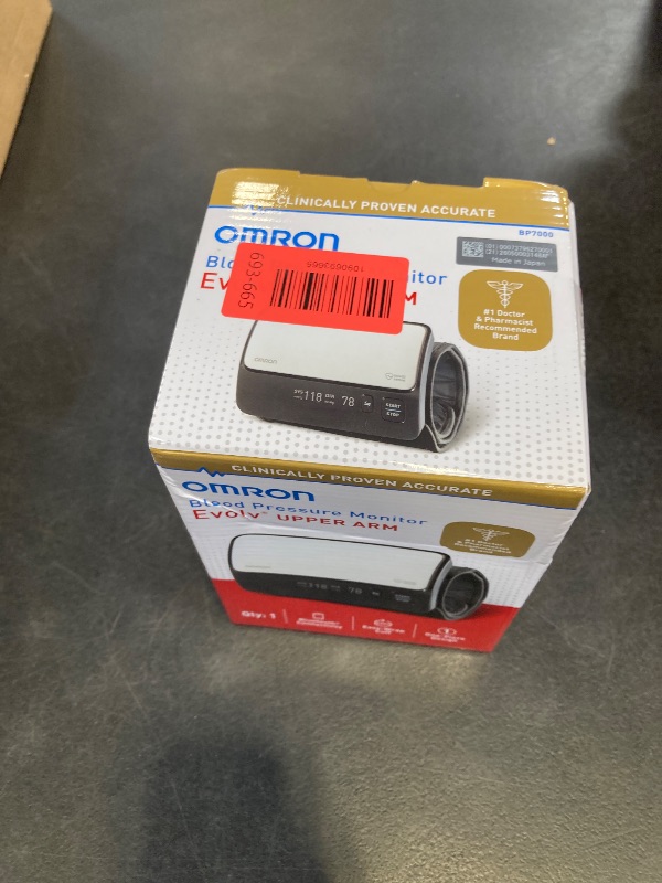 Photo 1 of OMRON Evolv Wireless Blood Pressure Monitor & Upper Arm Blood Pressure Cuff