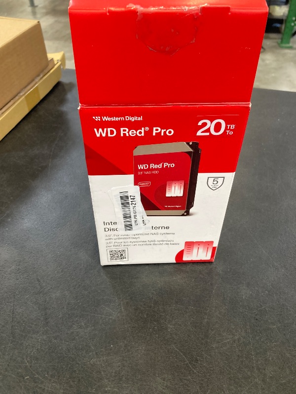 Photo 1 of Western Digital 20TB WD Red Pro Internal Hard Drive