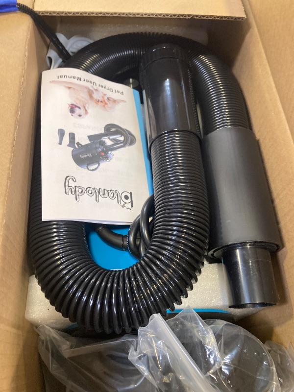 Photo 1 of Blanlody Dog Hair Dryer, 3800W, Blue