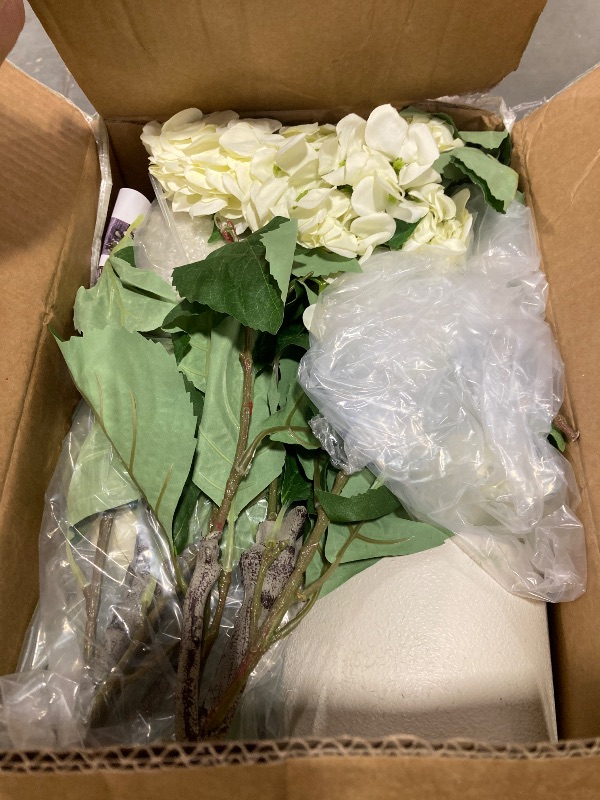View 3 of VESTTILO 2PCS 3FT Artificial Hydrangea Tree Outdoor | UV Resistant Faux Flowers in Potted Plant | Realistic Fake Plants & Artificial Flowers for Front Porch Decor, Patio, Garden, Indoor Home Decor