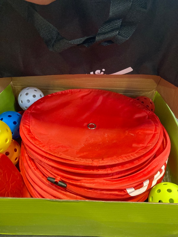 View 3 of OAYE Backyard Golf Game Set with 6 Buckets and 4 Adjustable Clubs