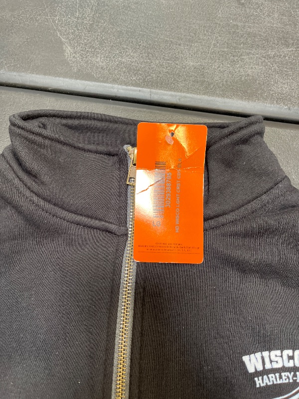 View 4 of Harley-Davidson Men's Lightning Crest 1/4 Zip Sweatshirt