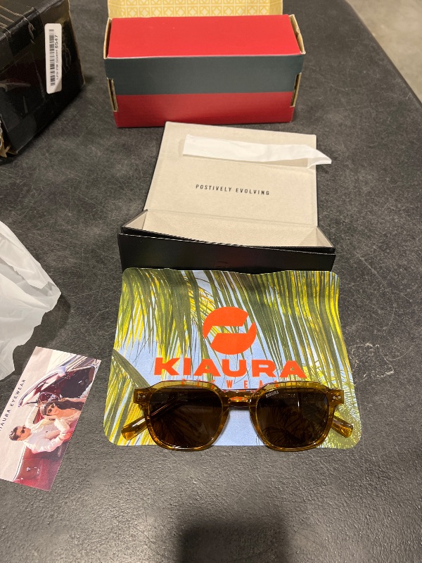 View 5 of KIAURA Lautner Polarized Sunglasses, Havana, Original Size