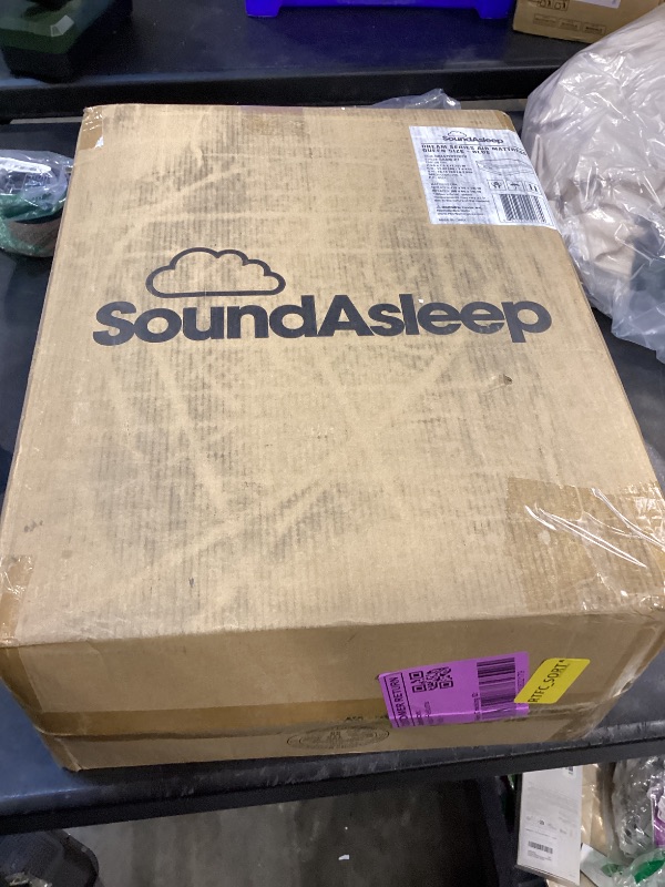 Photo 1 of SoundAsleep Dream Series Raised Queen Air Mattress, Built-in Pump, Blue