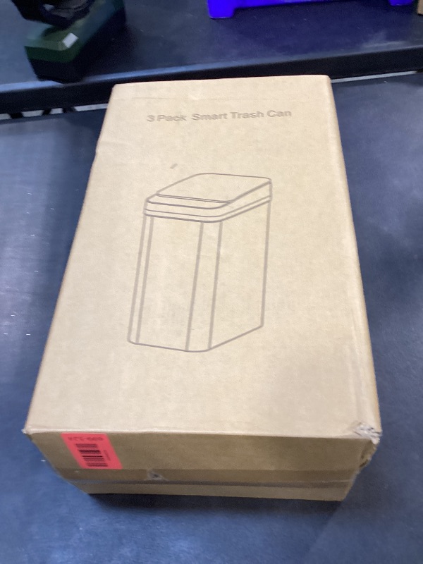 Photo 1 of Anborry 3 Pack 2.2 Gallon Automatic Trash Cans