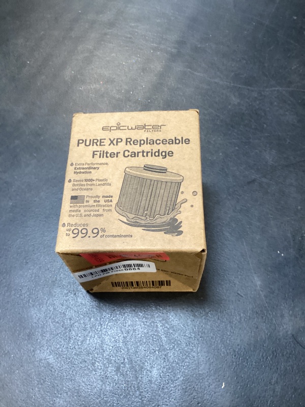 Photo 1 of Epic Water Filters Pure XP REPLACEMENT CARTRIDGE ONLY/Compatible with Epic Pure Water Pitcher/Removes Fluoride, Lead, Forever Chemicals, Heavy Metals, Industrial Pollutants/Filters 100 Gallons