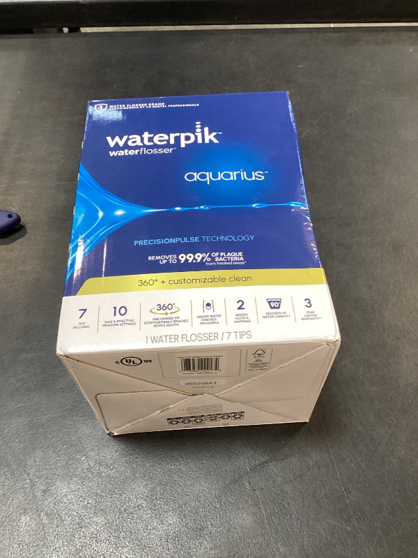 Photo 1 of Waterpik Aquarius Countertop Water Flosser WP-662 Black