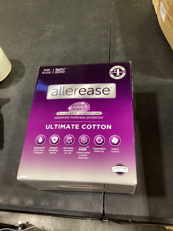 View 2 of AllerEase Twin Zippered Mattress Protector