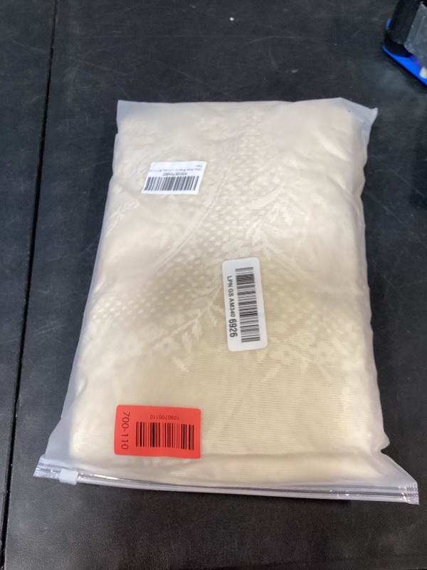 Photo 1 of Sutuo Home Beige Rose Lace Curtains 84" L (2 Panels)