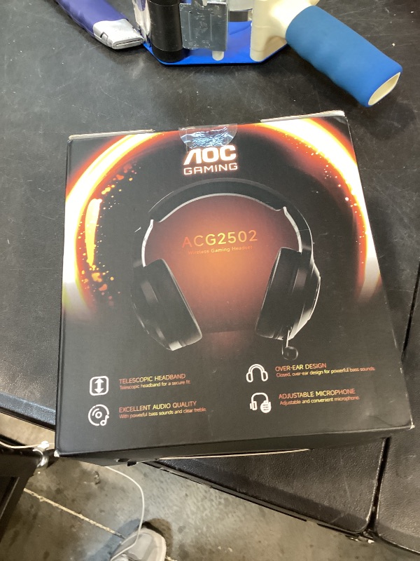 Photo 1 of AOC Wireless Gaming Headset for PS5, PS4, Nintendo Switch, PC- Black
