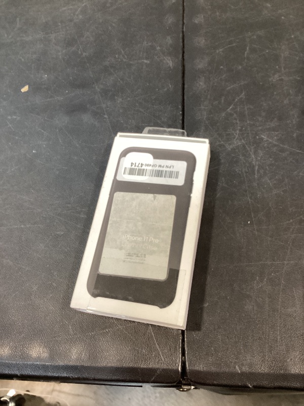 View 2 of Apple Leather Case for iPhone 11 Pro - Black