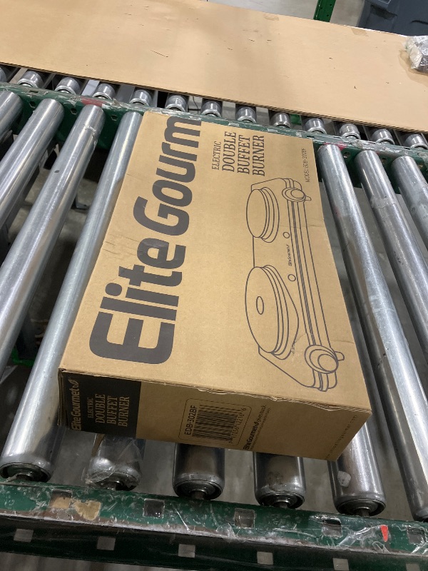 Photo 1 of Elite Gourmet Double Cast Iron Burner, 1500W Hot Plate, Adjustable Temp