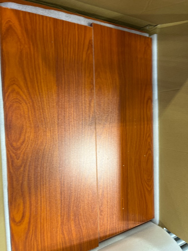 Photo 1 of Tredre Wooden Podium Stand with Wheels, 41”–54.5” Height Adjustable Lectern