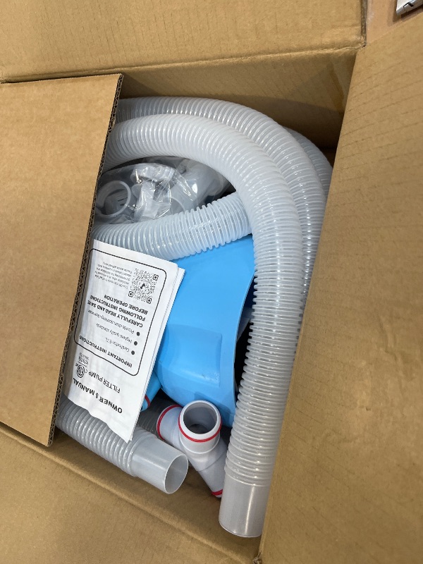 View 3 of BluClear 800 GPH Above Ground Pool Filter Pump