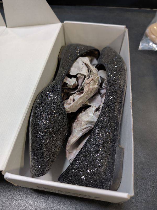 View 2 of FEVERSOLE Women's Glitter Ballet Flats