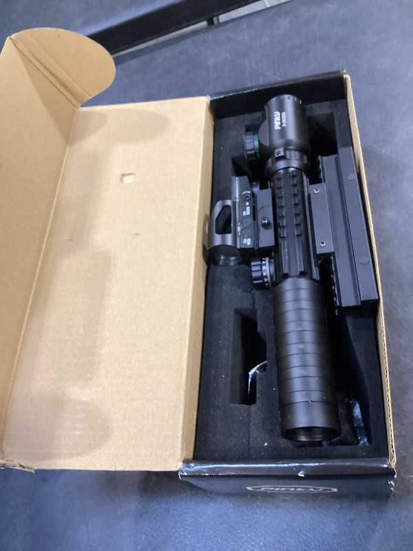 View 3 of Pinty 3-9x32 Rifle Scope Combo with Red Dot and Laser