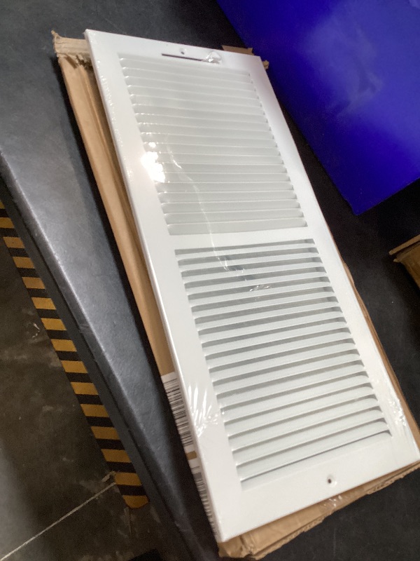 View 3 of 20x8 Vent Register [Duct Opening], Vent Covers for Home Ceiling, Two-Way Ventilation Register, Adjustable Solid Steel Wall Register Vent Cover (20"W x8"H [Duct Opening])