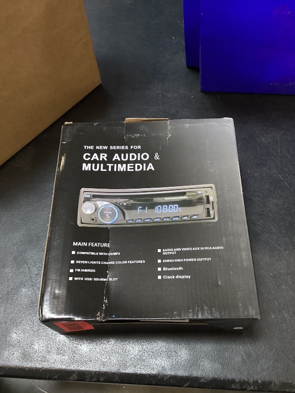 View 2 of Wistrue Single Din Car Stereo with CD/DVD Player