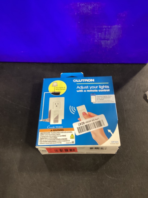 View 2 of Lutron Caseta Smart Lamp Dimmer Kit; Plug-In Dimmer & Pico Wireless Remote