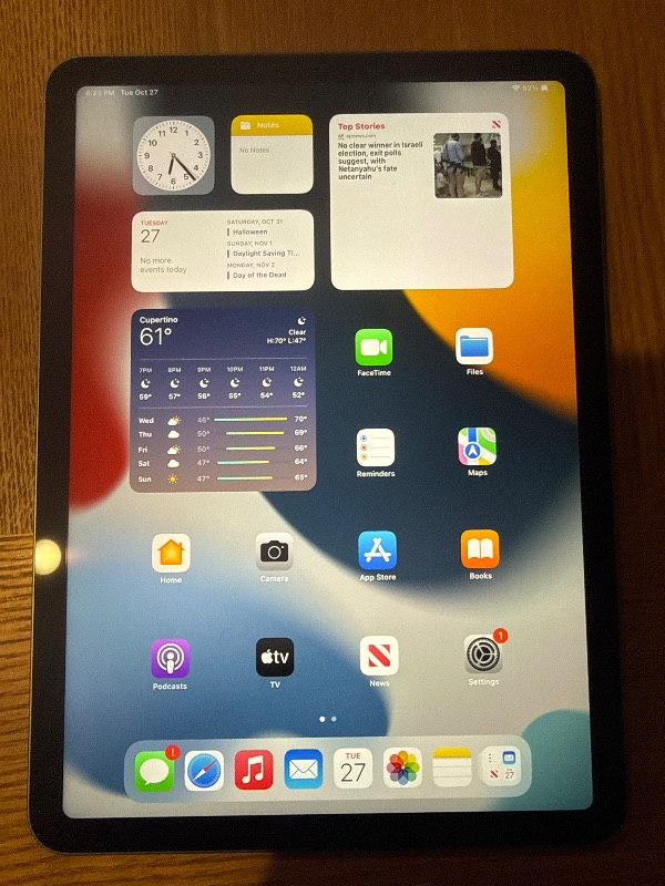 View 4 of Apple iPad Air 5th Gen Tablet 256GB Blue