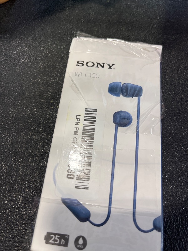 Photo 1 of Sony WI-C100 Wireless Bluetooth Earbud Headphones