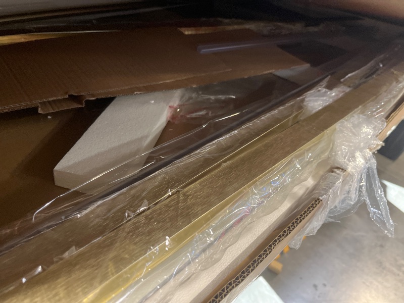 Photo 1 of Semi-Frameless Pivot Shower Door 32" W x 72" H, Brushed Gold Glass Door with 6mm SGCC Clear Tempered Glass, Reversible Design, Waterproof Seal, Anti-Fog & Easy Clean Coating