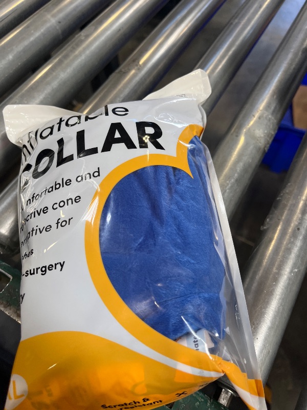 Photo 1 of BENCMATE Inflatable Dog Cone Collar - X-Large, Blue