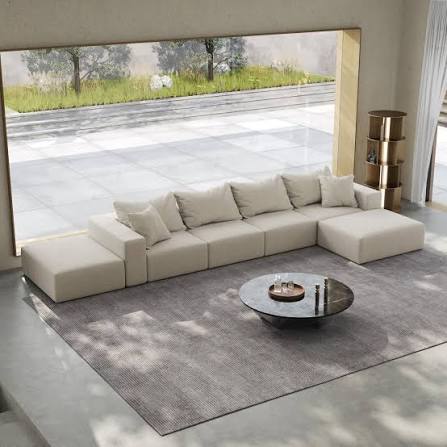 Photo 1 of 162" L Shaped Sponge Cloud Sofa, Sectional Couch