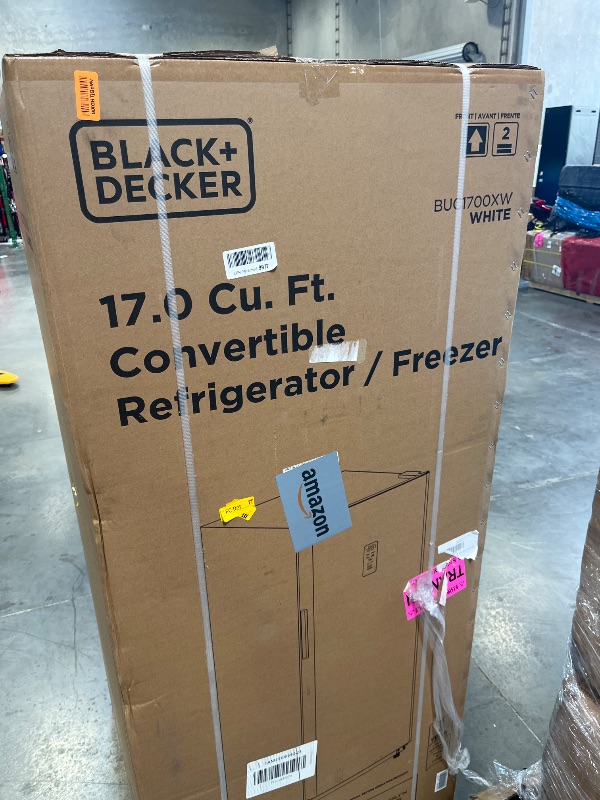 Photo 1 of BLACK+DECKER 17 Cu. Ft. Convertible Upright Freezer, White