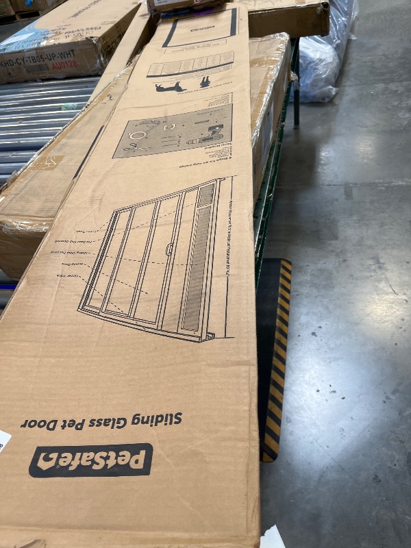 Photo 1 of PetSafe Sliding Glass Pet Door, Large, White