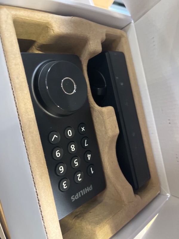 Photo 1 of Philips WiFi Keypad Deadbolt with Handle, Matte Black