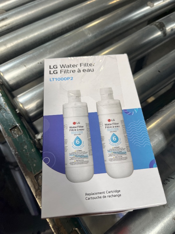 Photo 1 of LG LT1000P2 Refrigerator Water Filter - 2 Pack, White